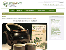 Tablet Screenshot of celebrationherbals.com